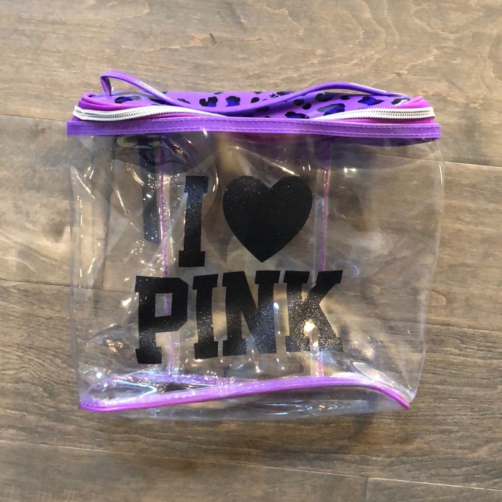 PINK Clear Cosmetic Bag